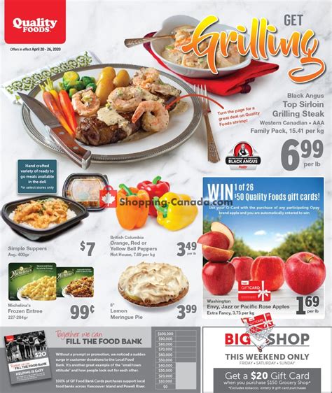 Quality Foods Canada Flyer Special Offer April 20 April 26