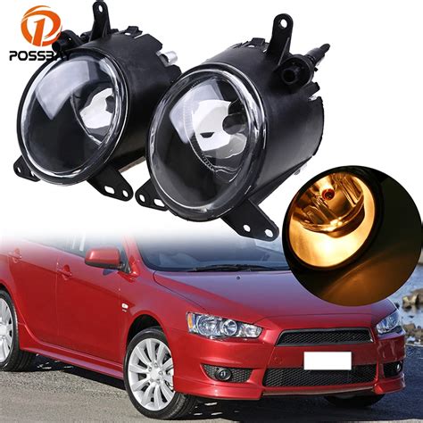 Possbay Car Styling Fog Light Fit For Mitsubishi Lancer 2008 2014 Front Bumper Fog Light Halogen