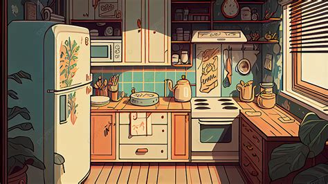 Latar Belakanglatar Belakang Ilustrasi Peralatan Dapur Dapur Dapur