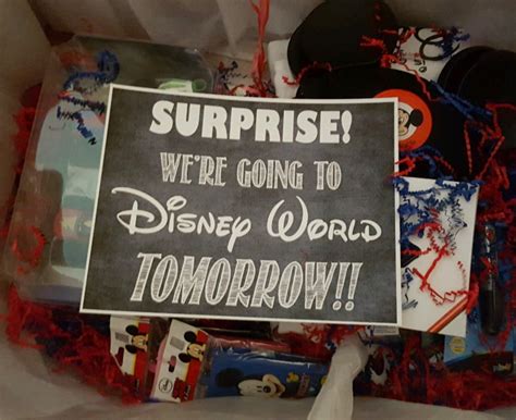 Surprise We Re Going To Disney Free Printable