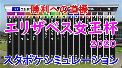 2020 エリザベス女王杯 シミュレーション 【スタポケ】【競馬予想】 競馬動画まとめ