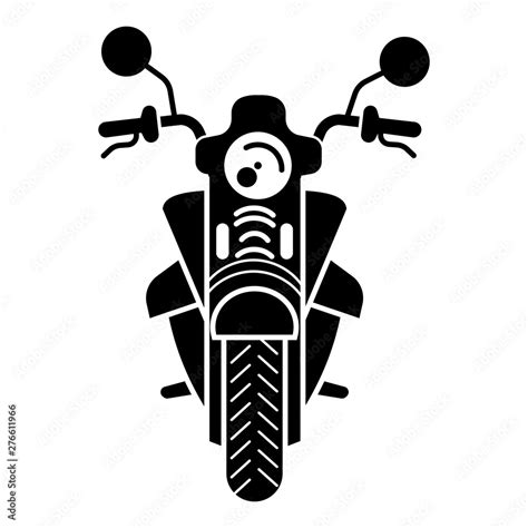 Front Of Motorbike Icon Simple Illustration Of Front Of Motorbike