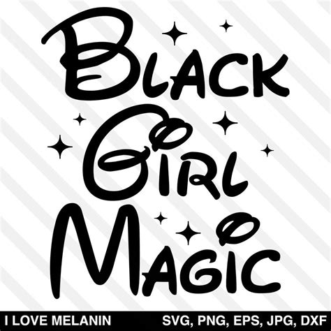 Black Girl Magic Font SVG