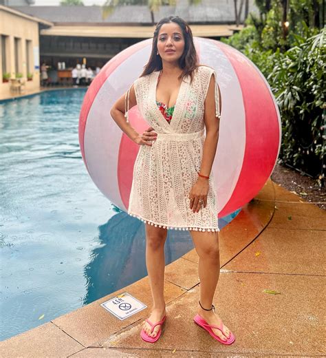 Monalisa Hot Cleavage Exposed In Transparent Short Skirt Glamsundari In