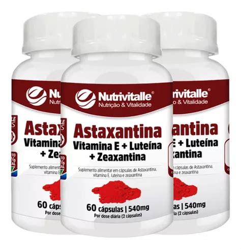 Astaxantina Vitamina E Lute Na Y Zeaxantina C Psulas Mg