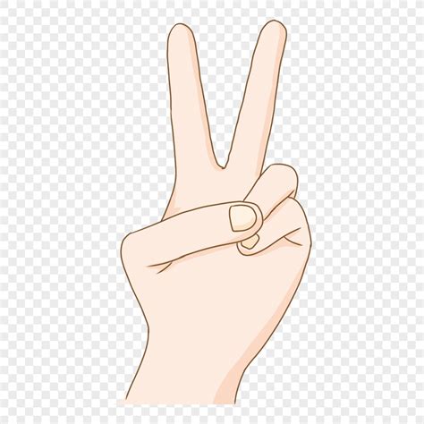 Gesture Victory Yeah Hand Drawn Png Hd Transparent Image And Clipart