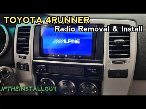 Toyota Runner Sr Radio Removal Replacement Install Upgrade Youtube