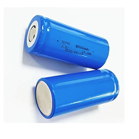 Cylindrical Lithium Cell 32700 3 2V 6000mAh Li Ion Rechargeable 32700