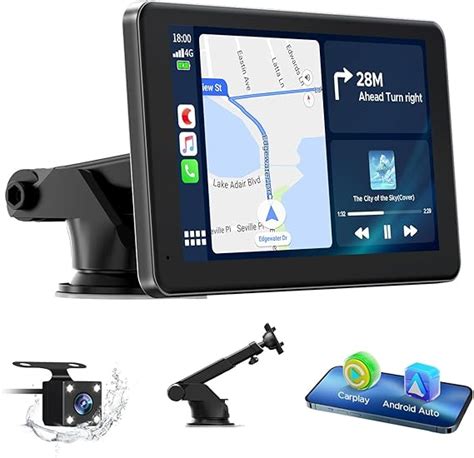 Amazon LAMTTO Portable Wireless Car Stereo With Apple Carplay 7