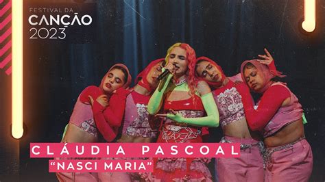 Cláudia Pascoal Nasci Maria Final Festival da Canção 2023 YouTube