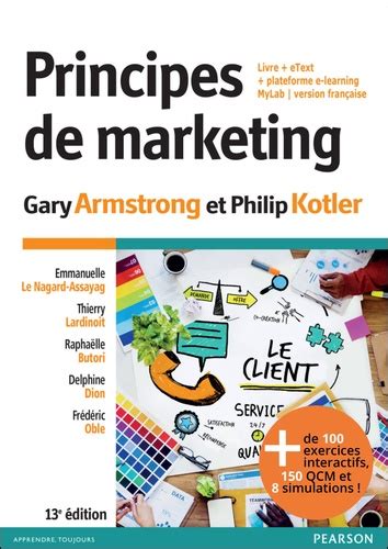 Principes De Marketing De Gary Armstrong Grand Format Livre Decitre