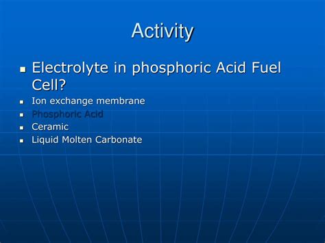 PPT - Phosphoric Acid Fuel cell PowerPoint Presentation, free download ...