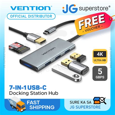 Vention In Usb C To Hdmi Usb X Sd Tf Pd Multiport Docking