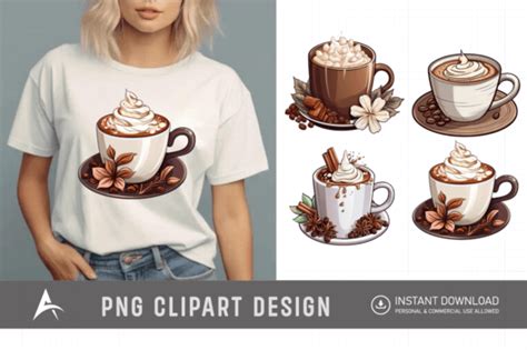 Watercolor Hot Cocoa PNG Clipart Design Graphic By AllisonSuns Creative Fabrica