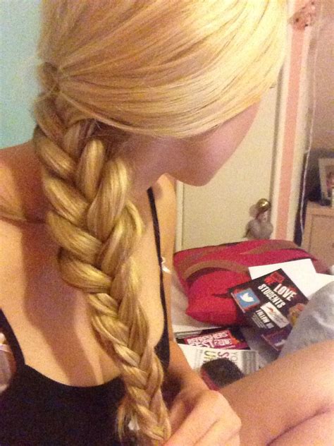 Long Blonde Thick Plait Hair Envy Hair Styles Hair Wrap