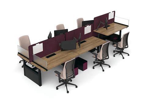 Teknion - hiSpace - Height adjustable desks with memory settings