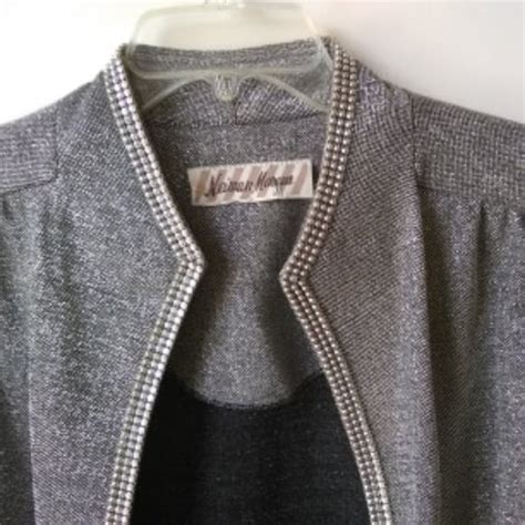 Neiman Marcus | Other | Neiman Marcus Dressy Silver Knit Jacket With