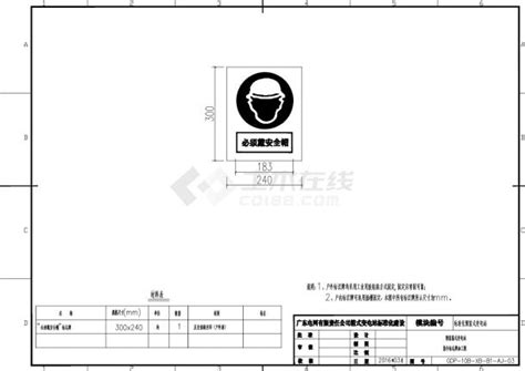 预装箱式变电站指令标志牌加工图节点详图土木在线