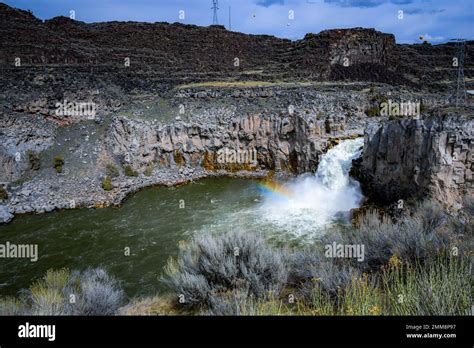 Twin Falls, Idaho Waterfall "Twin Falls" Snake River Canyon waterfall ...