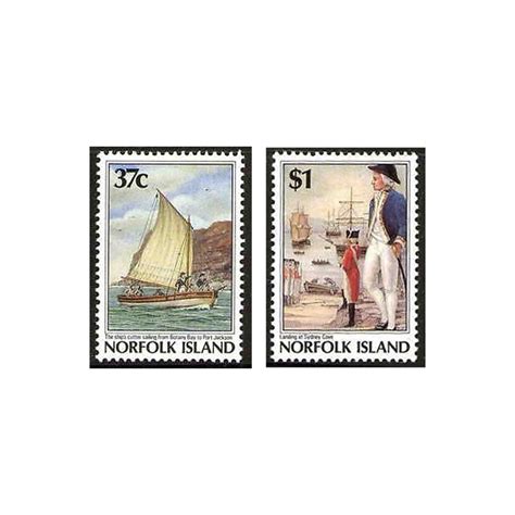 1988 (SG 436/7) Norfolk Isl. Bicentenary of Settlement Set of 2 MUH