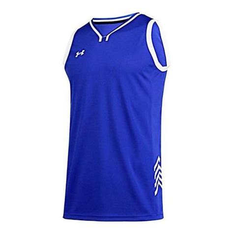 Under Armour Logo Basketball Jersey 'Blue White' 21500104-400-KICKS CREW