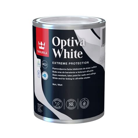 Farba Cienna Tikkurila Optiva White L Bia A C A Cena