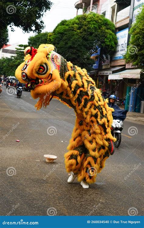 Dragon Dance on the Street in Mid Autumn Festival. Editorial Image ...