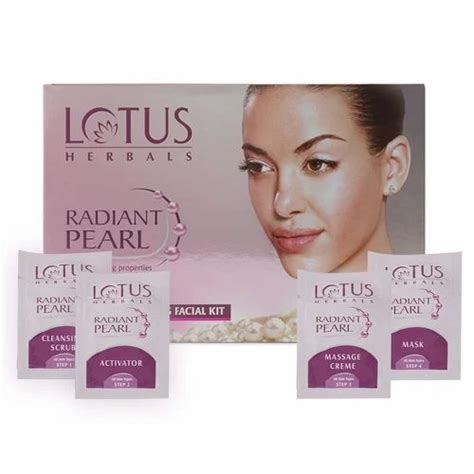 Cream Lotus Radiant Pearl Facial Kit Ingredients Herbal Packaging Size 50gm At Rs 200 Piece