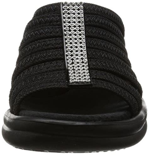 Skechers Cali Women S Rumblers Hot Shot Wedge Sandal Black 7 M Us Pricepulse