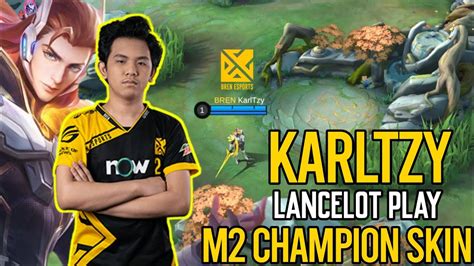 BREN KARLTZY USING LANCELOT M2 CHAMPION SKIN 5 MAN BREN ESPORTS YouTube