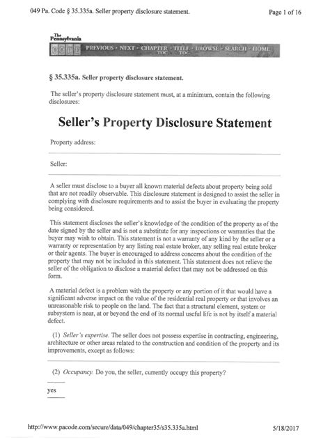 Free Pa Sellers Disclosure Form Fill Out Sign Online DocHub