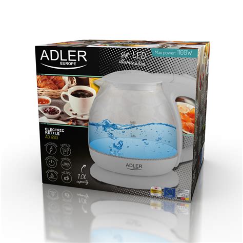 Adler Ad G Bouilloire Lectrique En Verre Led L Cdiscount