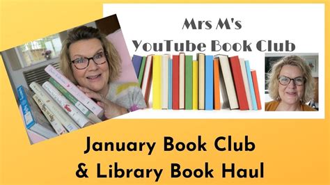 January Book Club Library Book Haul YouTube