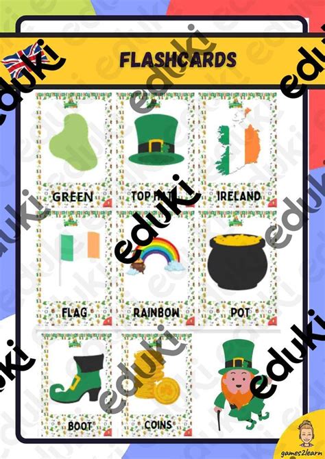 ST PATRICK S DAY FLASHCARDS material didáctico de las asignaturas