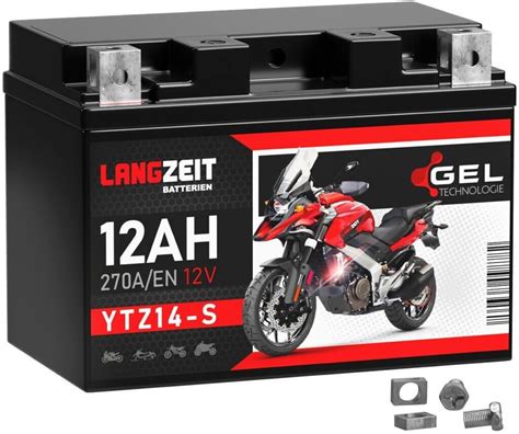 Langzeit Batterien Ytz S Gel V Ah Lz G Ab