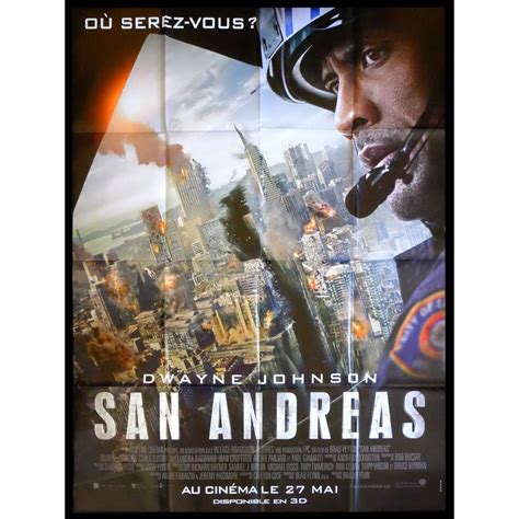 SAN ANDREAS French Movie Poster 47x63 - 2015 - Brad Peyton, Dwayne Johnson