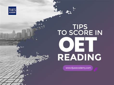 Tips to score in OET Reading | Tiju's Academy