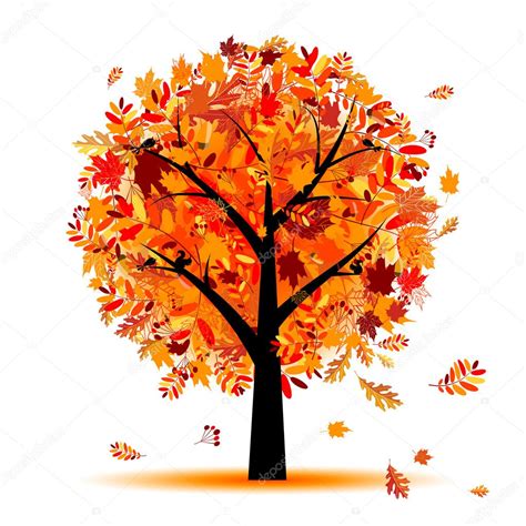 Beautiful Autumn Tree For Your Design Stock Vector Image By Kudryashka