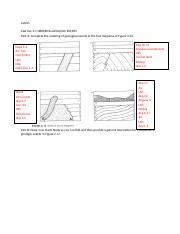 Lab 05 Docx Lab 05 Exercise 2 1 ORDERING GEOLOGIC EVENTS Part A