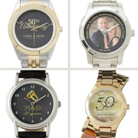 Personalized 50th Wedding Anniversary Watches Surprise Your Favorite