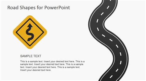 Road Shapes For Powerpoint Presentations Slidemodel