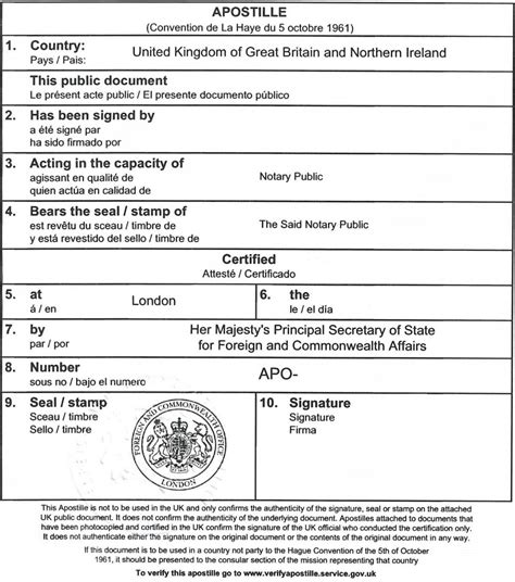 What Does An Apostille Look Like UK Apostille Certificate