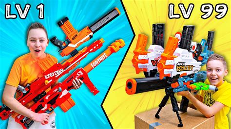 Nerf Build Your Giant Blaster Challenge W Roman And Max Youtube