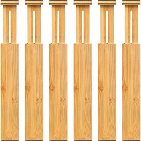 Royal Craft Wood Adjustable Bamboo Drawer Dividers