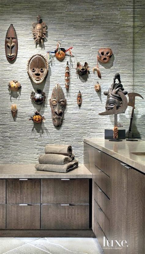 African Masks Wall Decoration Ideas Bored Art African Interior