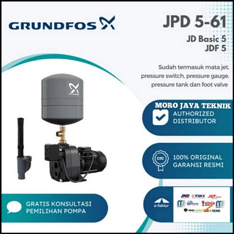 Jual Pompa Jet Pump Grundfos Jpd 5 61 Pt V Pompa Air Hisap Sumur Dalam