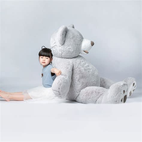 Hugfun Oso De Peluche Gigante De 134cm Color Gris Costco México