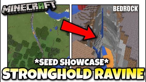 Minecraft Stronghold In A Ravine Seed Showcase Mcpe Xbox