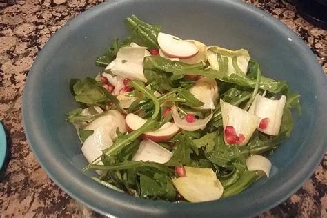 Rocket Salad With Pomegranate Pine Nuts And Parmesan