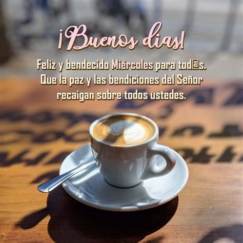 Feliz miercoles bendiciones Imágenes Buenos Días